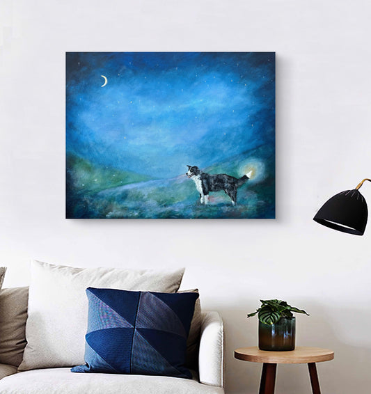 Shepherd's Lantern Original Acrylic Painting