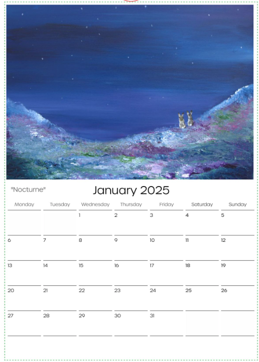 2025 Art Calendar