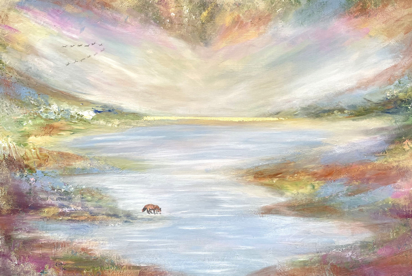 At Waters Edge - Original Acrylic painting