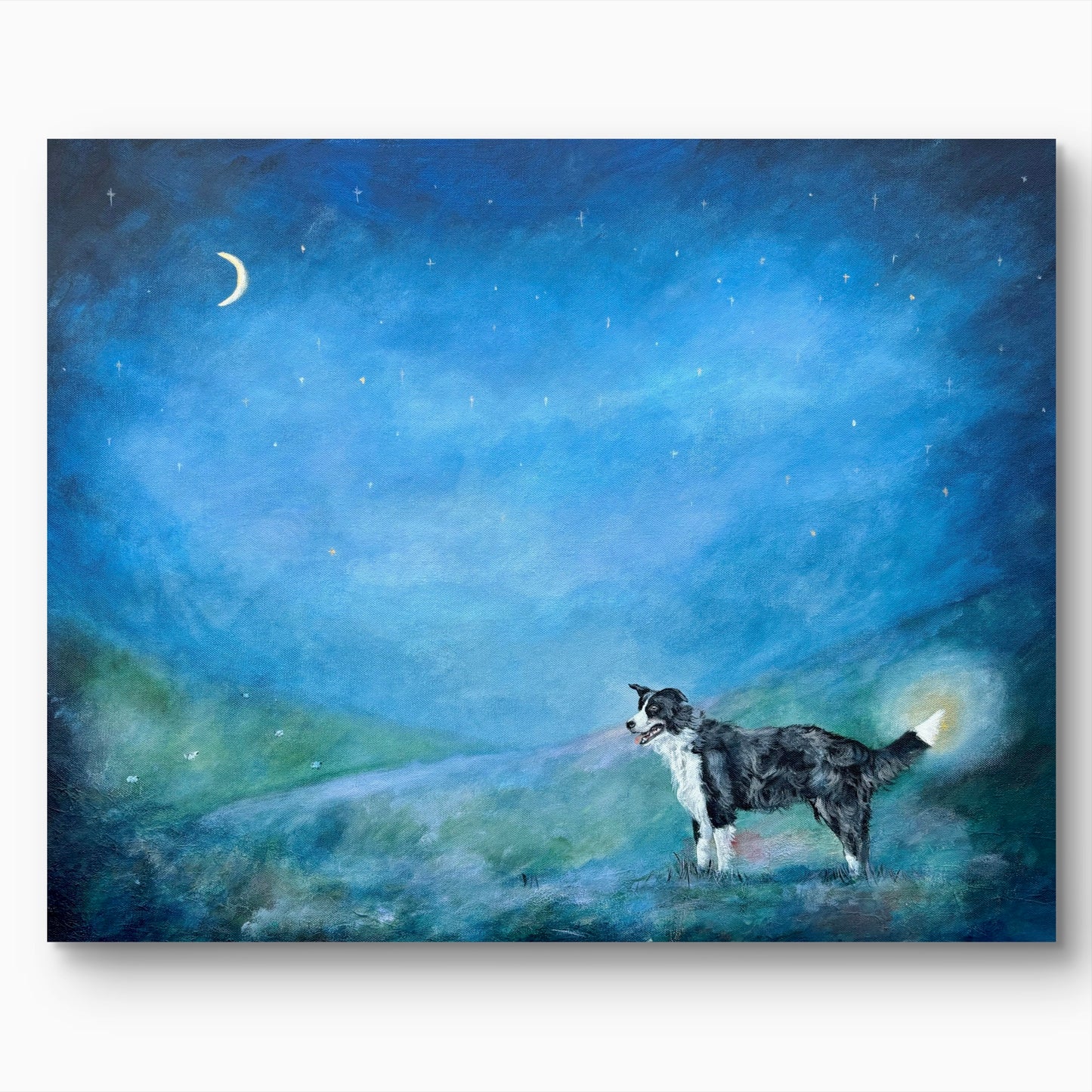 Shepherd's Lantern Original Acrylic Painting